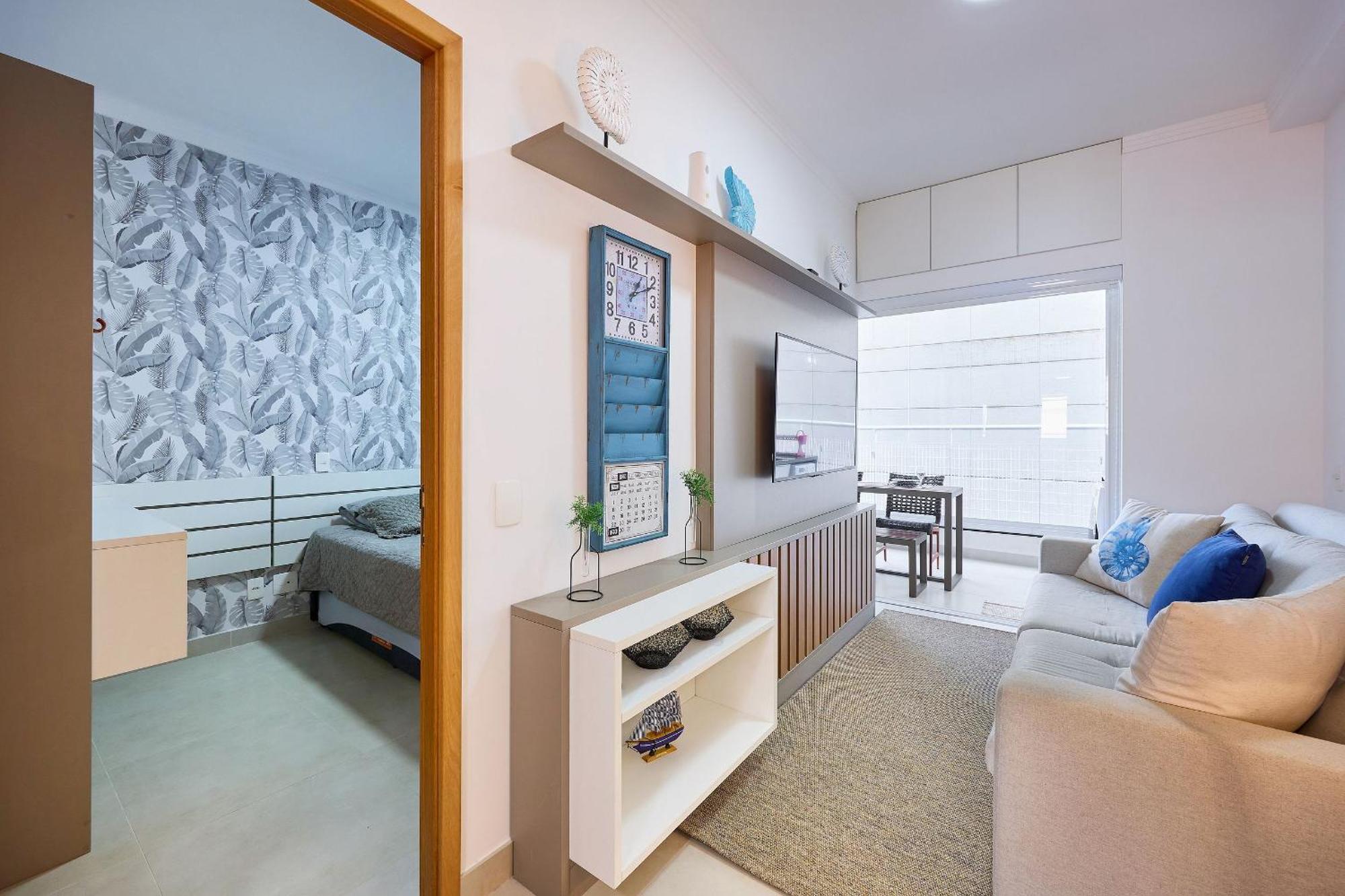Apartamento Af-63 Pertinho Da Grande, Ar, Completo E Bem Decorado *
